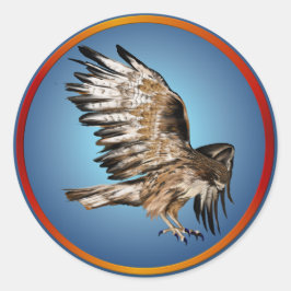 Flies Hawk Sticker Runt Klistermärke