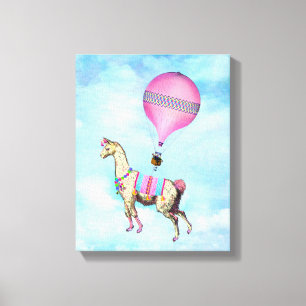 Flies Llama Canvas