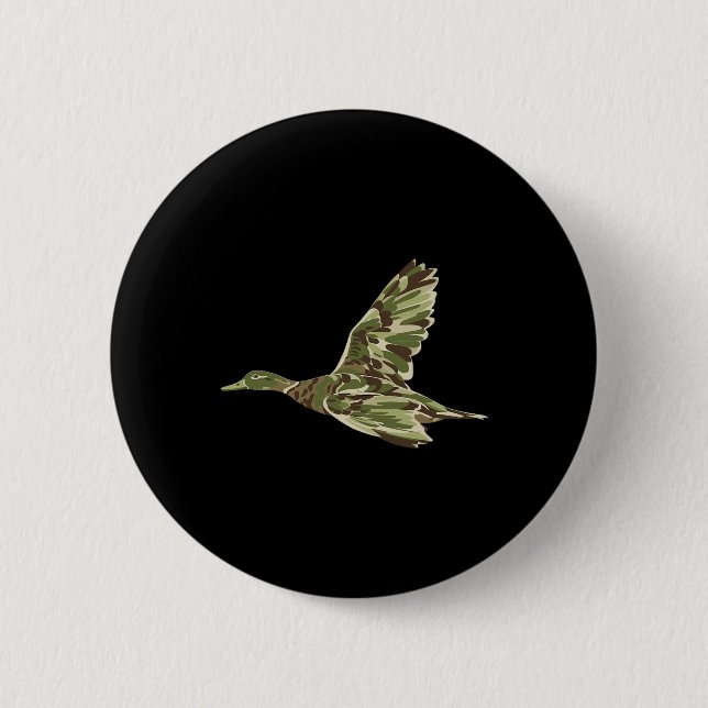 Flies Mallard Anka Camouflage Camo Anka Hunting C Knapp (Framsida)