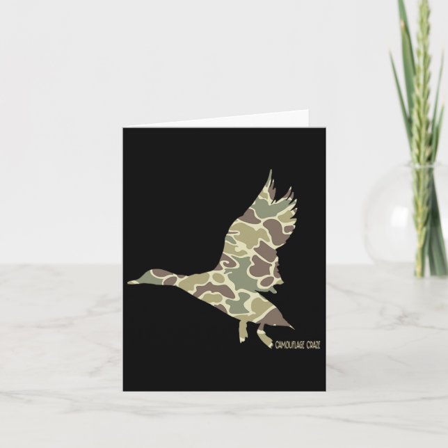Flies Mallard Anka Camouflage Camo Anka Hunting C Kort (Framsida)