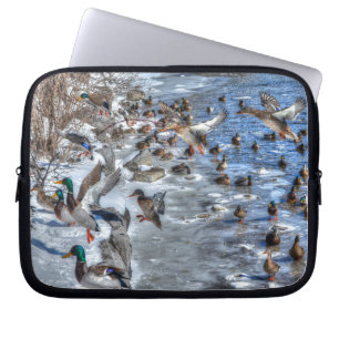 Flies Mallard Ankor Wildlife Gift Laptop Sleeve