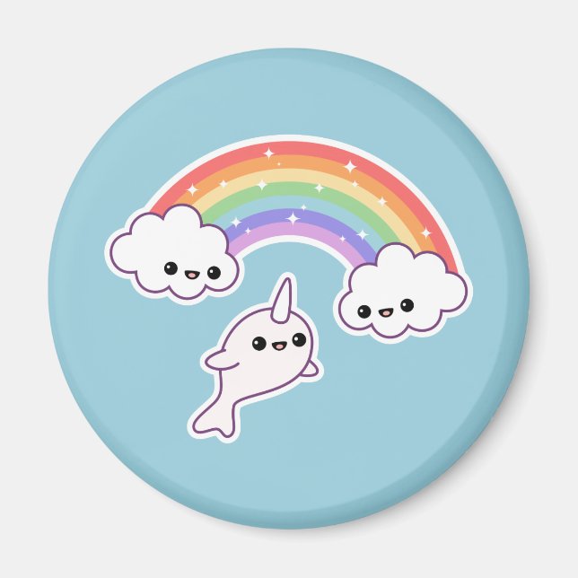 Flies Narwhal Magnet (Framsidan)