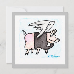 "Flies Pastor Gris"-gratulationskort Kort