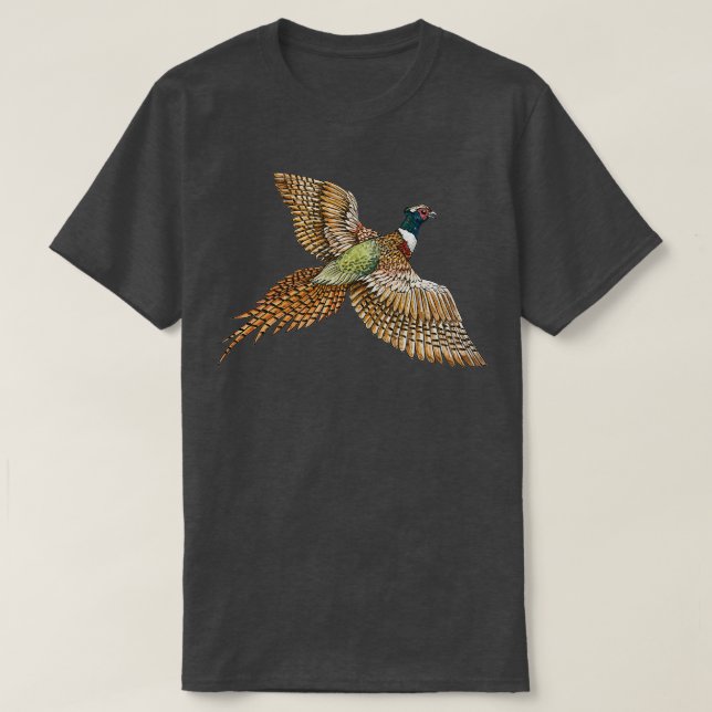 Flies Pheasant T Shirt (Design framsida)