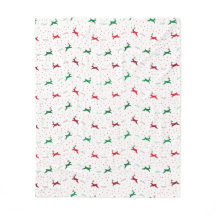 Flies Reindeer Fleece Blanket