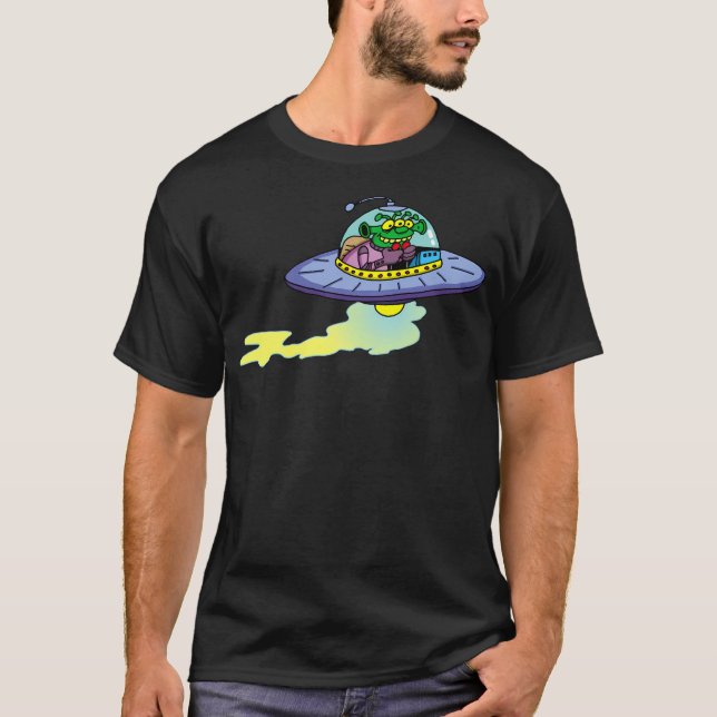 Flies Saucer T Shirt (Framsida)
