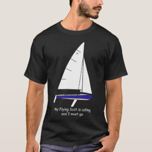 Flies Scot-segelbåt Min flygande Scot ringer och r T Shirt