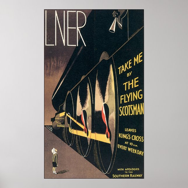 Flies Scotsman Liner Poster (Framsidan)