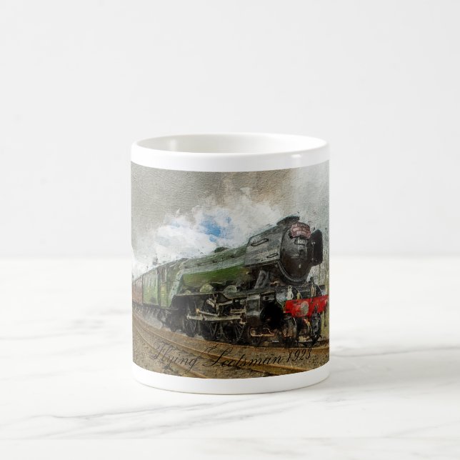 Flies Scotsman oil Paintedl illustration Kaffemugg (Center)
