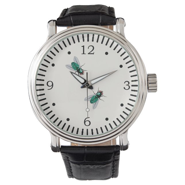 Flies Stuck in Watch-Gag Armbandsur (Framsida)