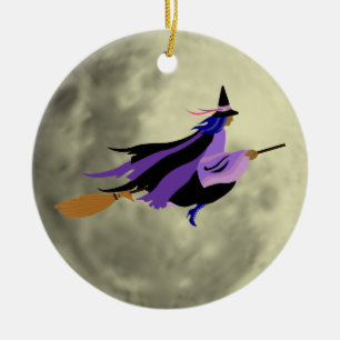 Flies Witch Ornament