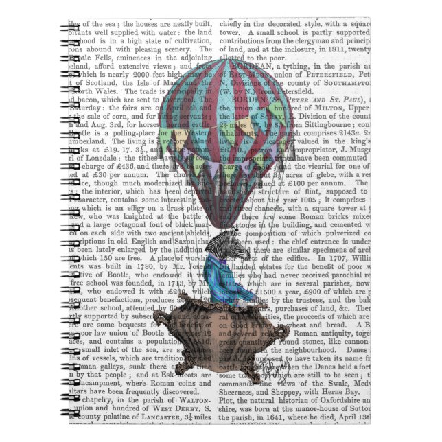 Flies Zebra Anteckningsbok Med Spiral (Framsidan)