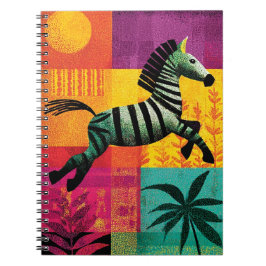 Flies Zebra Jungle Pop Anteckningsbok