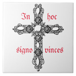 Fliese in hoc signo vinces kakelplatta