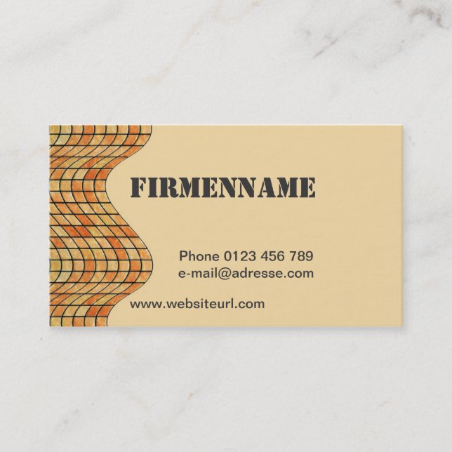 Fliesen Naturstein Verleger Visitkort (Framsida)