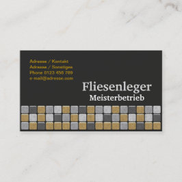 Fliesenlegen Visitkort