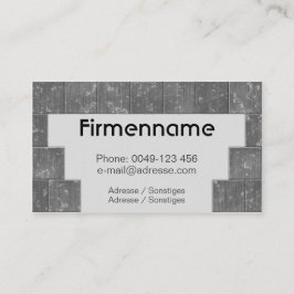 Fliesenleger-Meisterbetrieb Visitkort