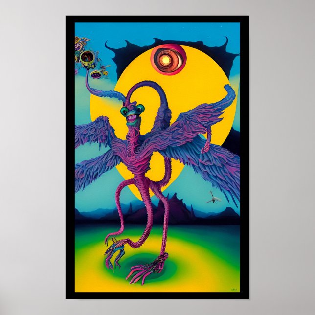 Flighless Finare - Ken Gage Art. Poster (Framsidan)