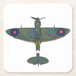 Flight 5-kust underlägg papper kvadrat