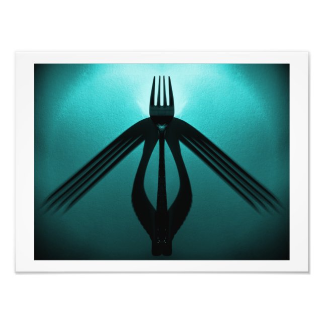 Flight (Abstrakten i bestick) Fototryck (Framsidan)