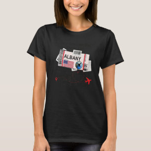 Flight Biljett Albany Proud Girl från Albany Board T Shirt