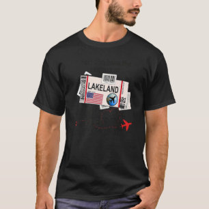 Flight Biljett Lakeland Girl från Lakeland Boardin T Shirt
