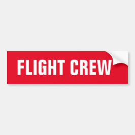 Flight Crew Bumper Sticker Bildekal