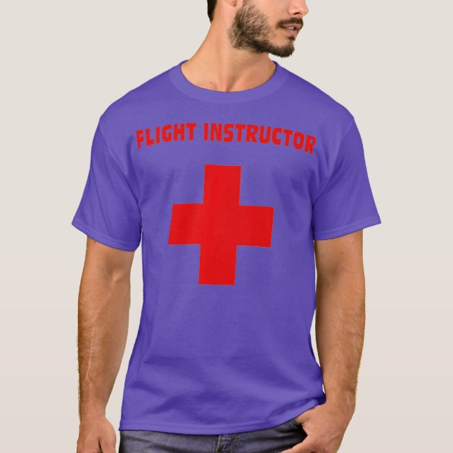 Flight Instructor Lifeguard Premium T Shirt (Framsida)