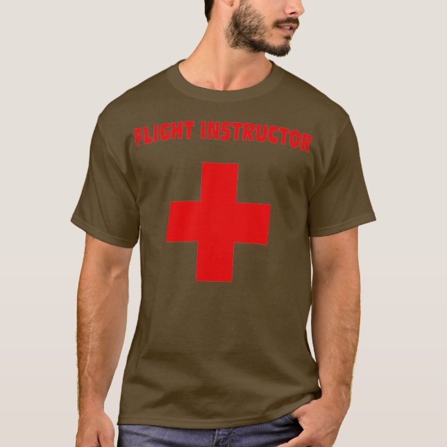 Flight Instructor Lifeguard T Shirt (Framsida)