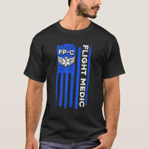 Flight Medic American Flagga Flight Sjukvårdare Em T Shirt