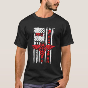 Flight Medic American Flagga Flight Sjukvårdare Em T Shirt