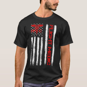 Flight Medic EMS EMT Nurse Sjukvårdare US American T Shirt