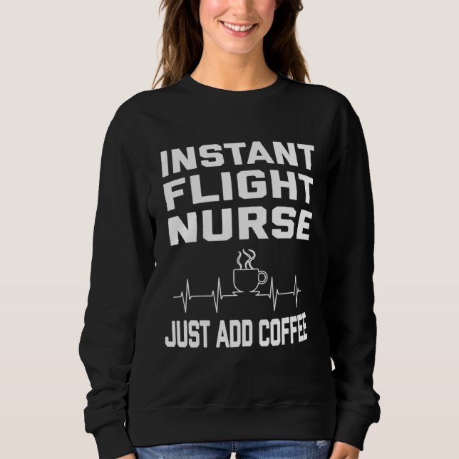 Flight Nurse Coffee Lover Coffee Humor Funny EKG T Shirt (Framsida)