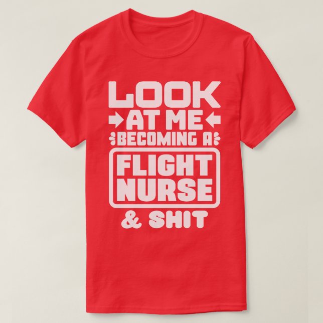 Flight Nurse Studenten 1 T Shirt (Design framsida)