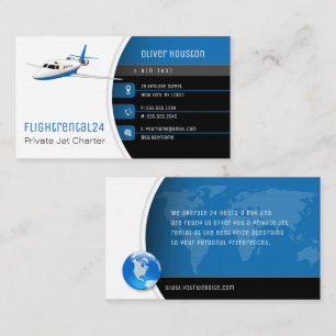 Flight Rental Flygningen Taxi Visitkort