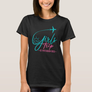 Flight Travel St Pete Beach Florida Matching Girls T Shirt