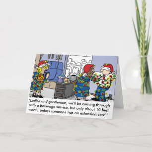 Flightassistentkort för julhälsning i Ljus Helgkort