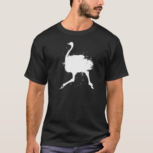 Flightless Bird Ornithology - Wildife Emu Ostrich  T Shirt (Framsida)