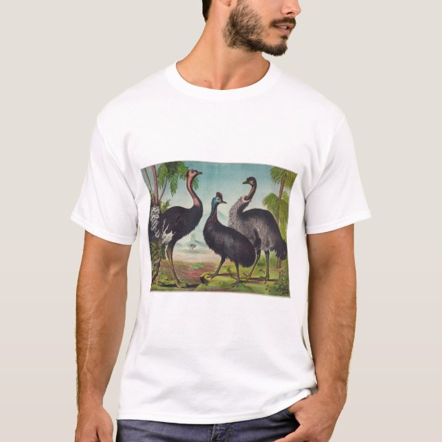 Flightless ostrich Australien för T Shirt (Framsida)