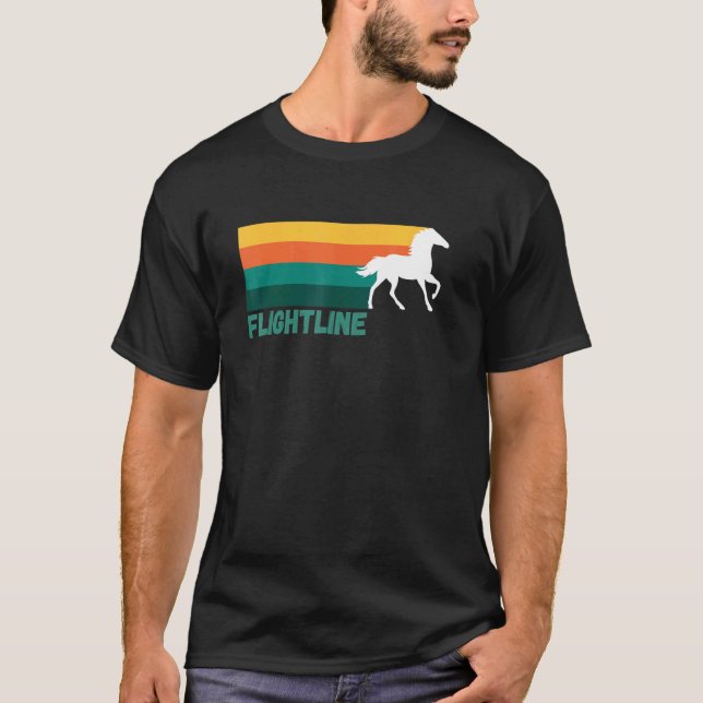 Flightline Thoroughbred Racing  Del Mar  Santa Ani T Shirt (Framsida)