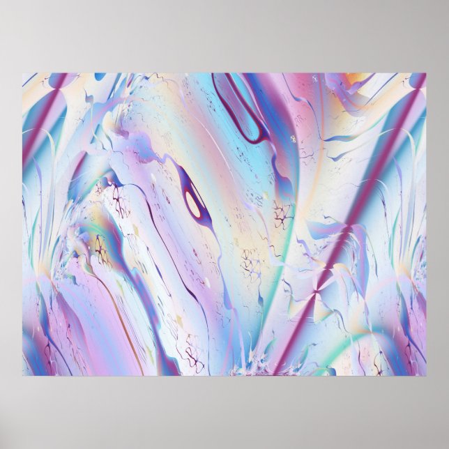 Flightplan - Coola Abstrakt Fine Art Fractal Poster (Framsidan)