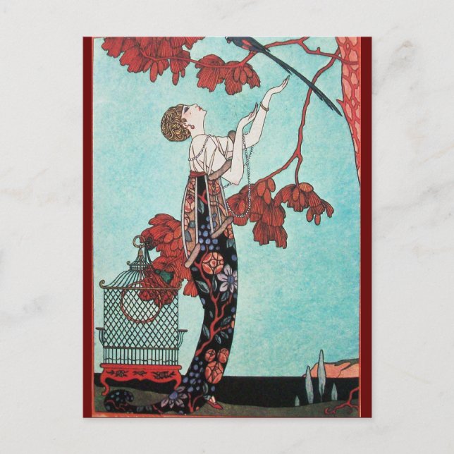 FLIGHTY BIRD, BEAUTY MODE DESIGNER VYKORT (Framsida)