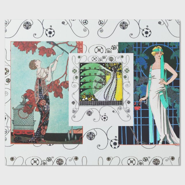 FLIGHTY BIRD/NATT RO ART DECO BEAUTY MODE PRESENTPAPPER (Platt)