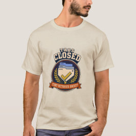 Flikar Stängda Retro Webbläsarhumor Märke T Shirt