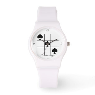 Fliken Black Spades Tic Toe Thunder_Cove Armbandsur