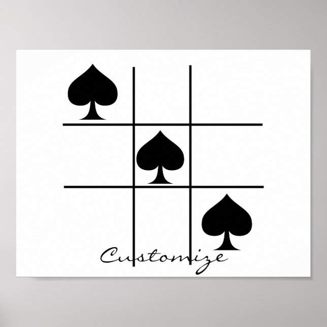 Fliken Black Spades Tic Toe Thunder_Cove Poster (Framsidan)