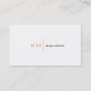 Fliken Divider Line (Light Apricot) Visitkort