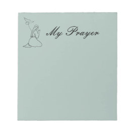 Fliken Fliken Min Prayer - anteckning Anteckningsblock