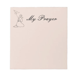 Fliken Fliken Min Prayer - anteckning Anteckningsblock