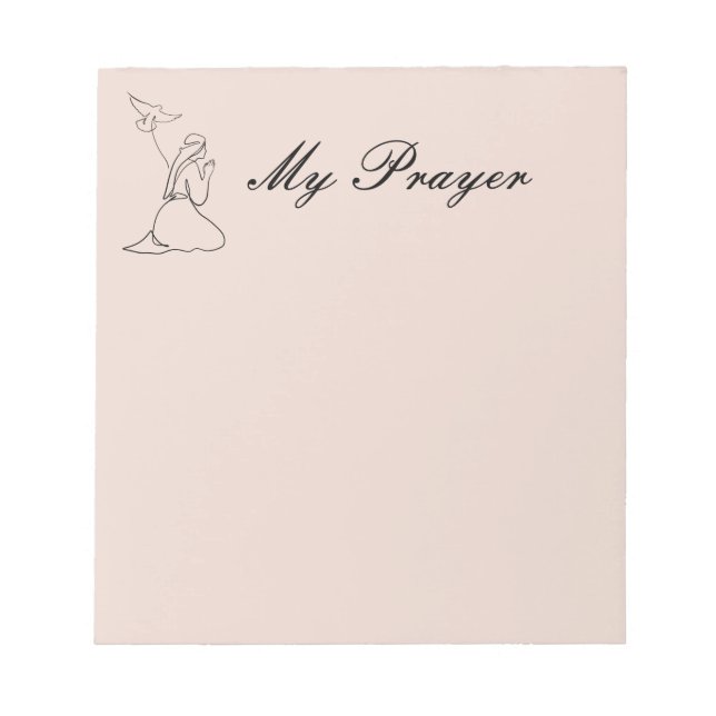 Fliken Fliken Min Prayer - anteckning Anteckningsblock (Framsida)